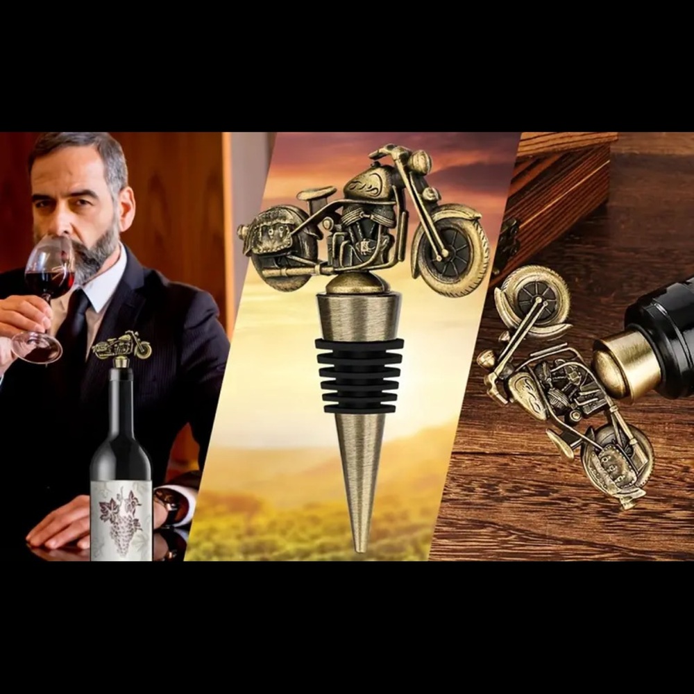 Wine Stopper,  Receive One,  Motorcycle Wine Stopper - Picture 4 of 8